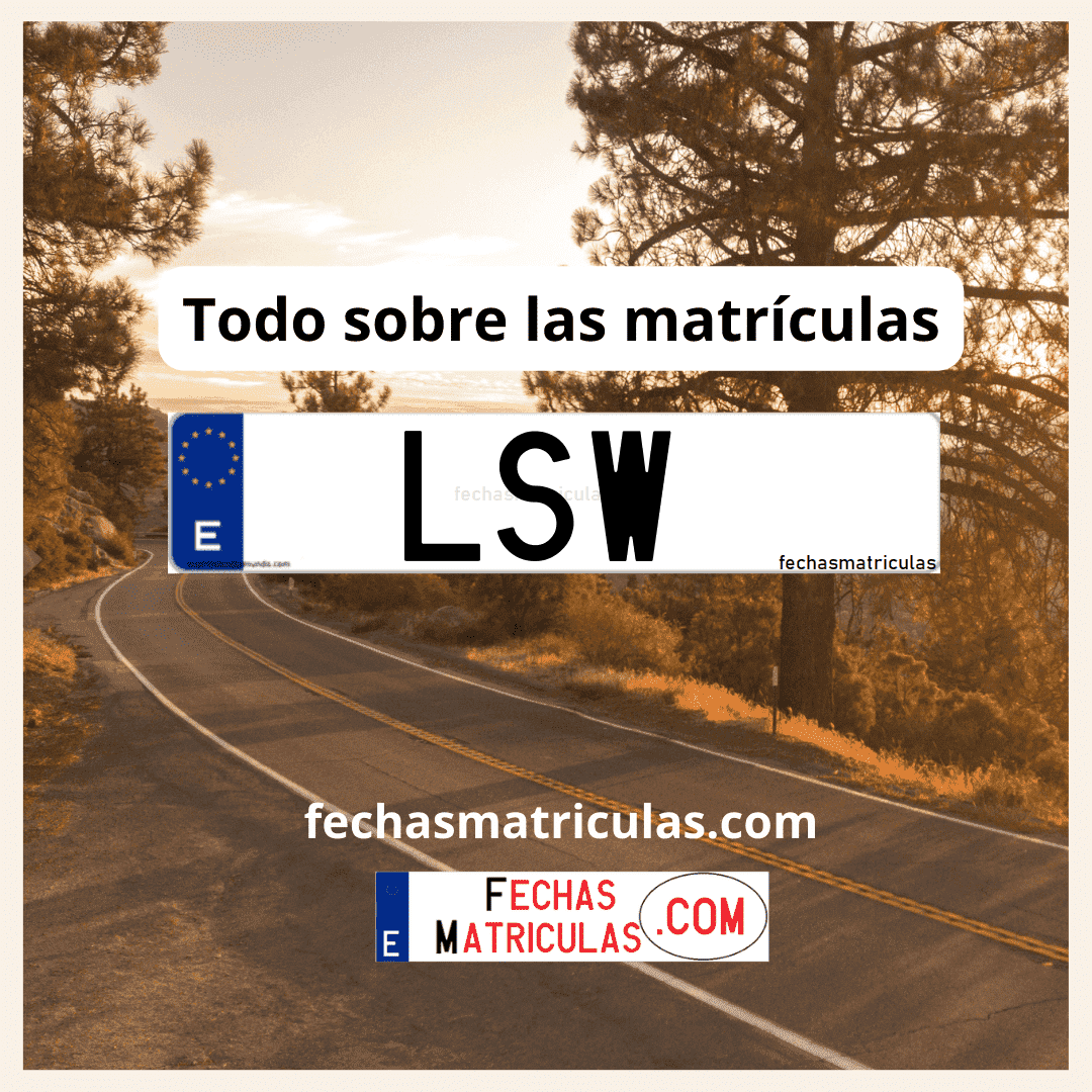 Matrícula de coche LSW