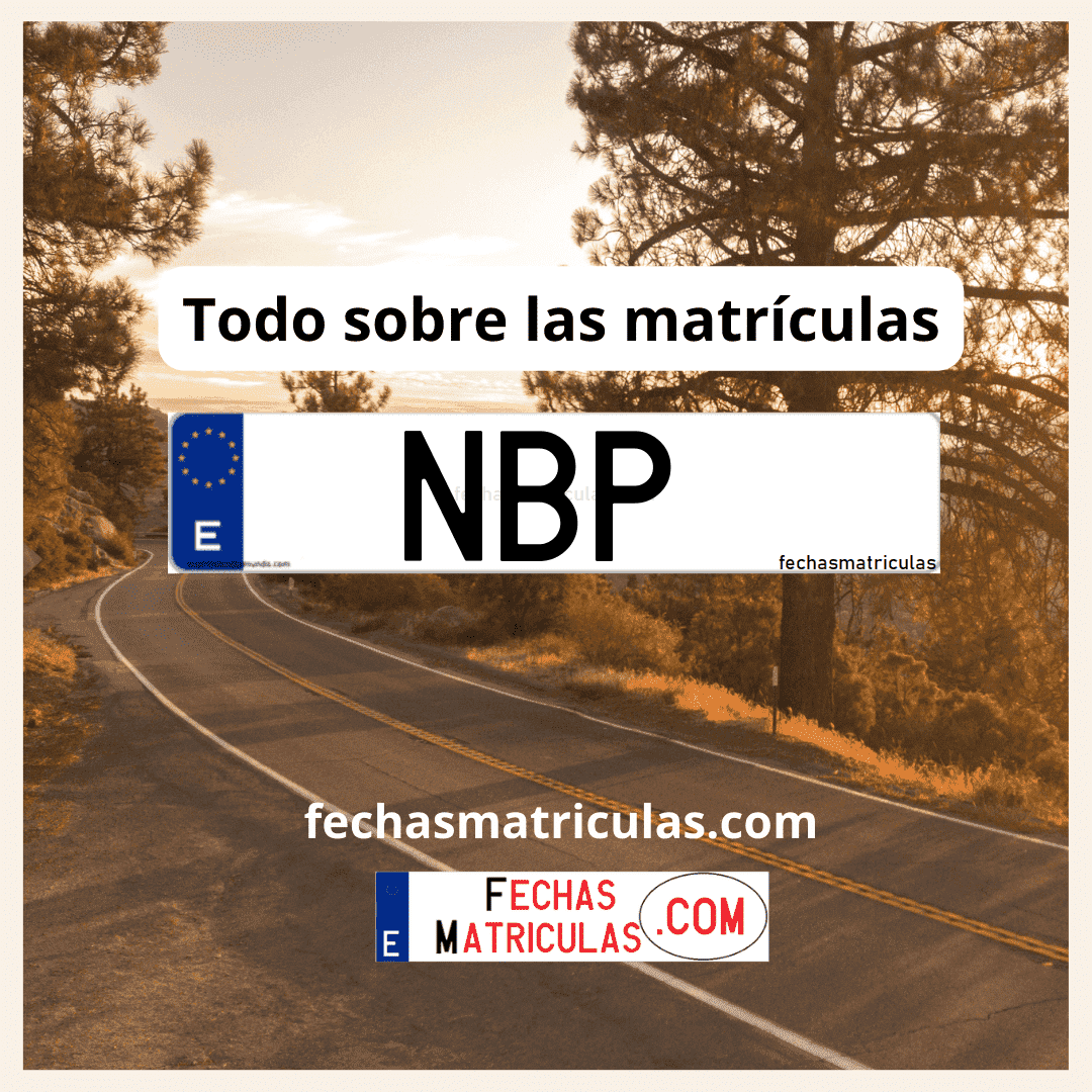 Matrícula de coche NBP