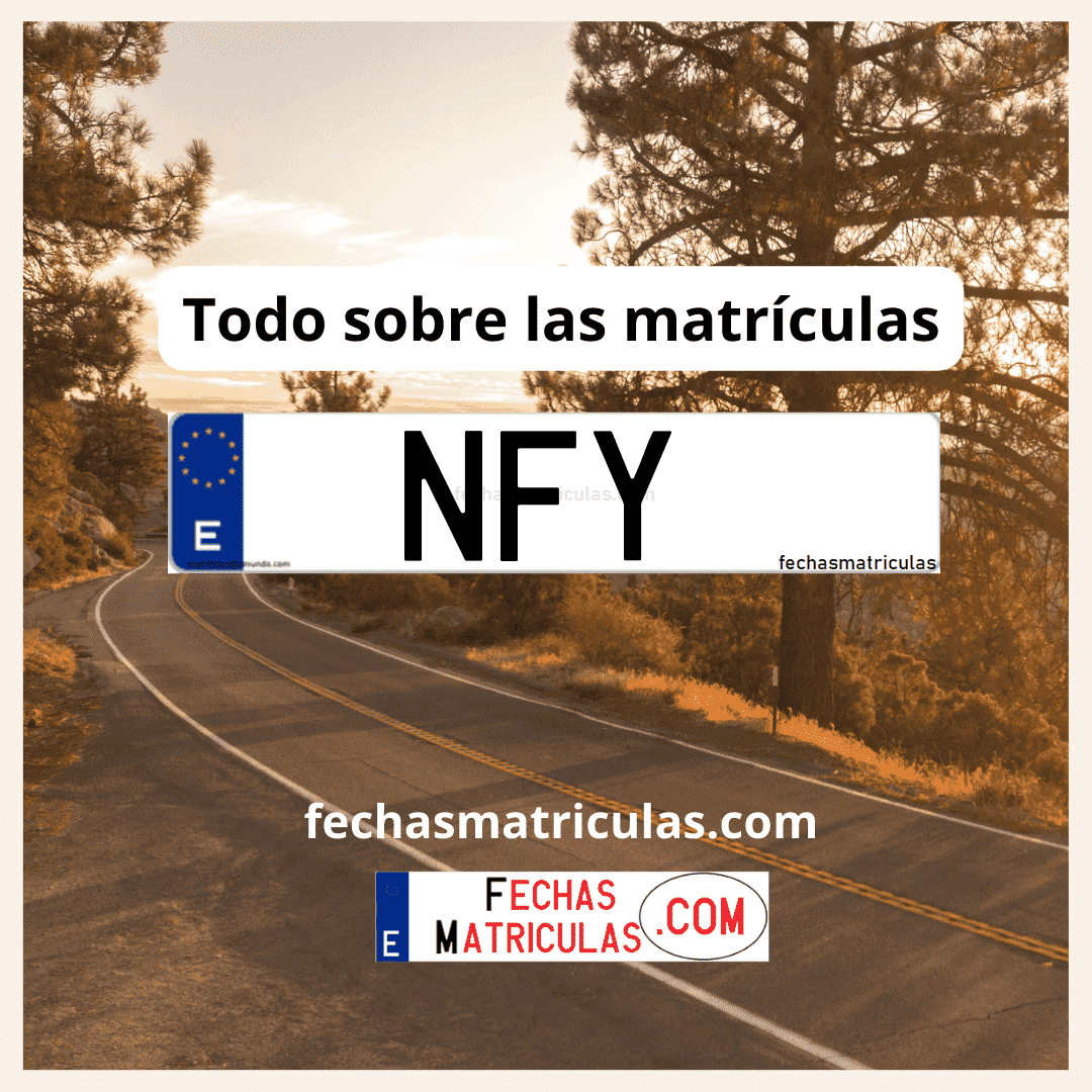 Matrícula de coche NFY