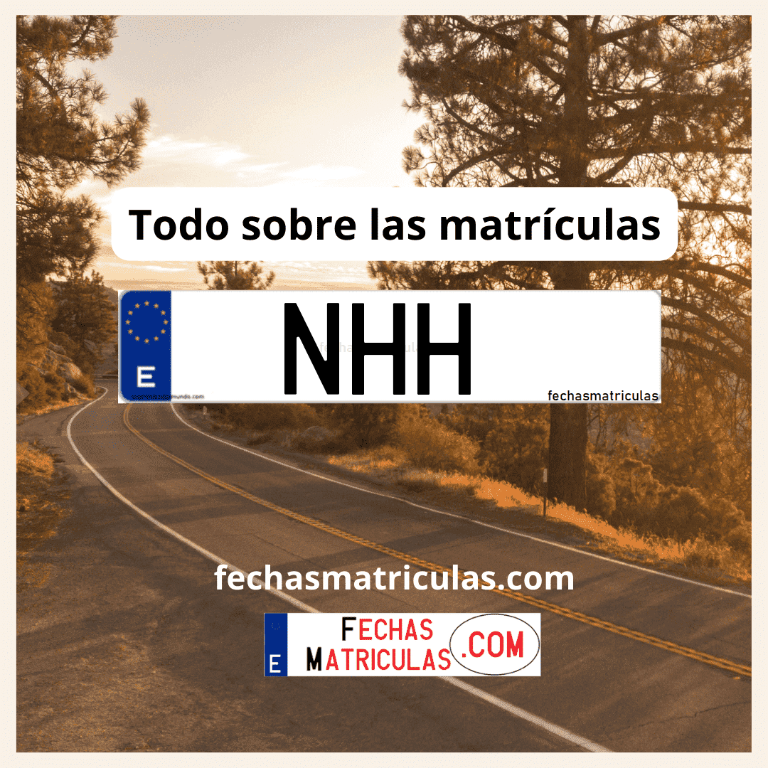 Matrícula de coche NHH