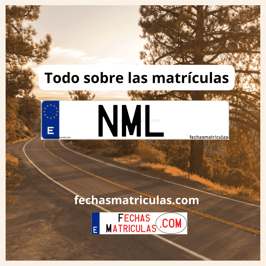 Matrícula de coche NML