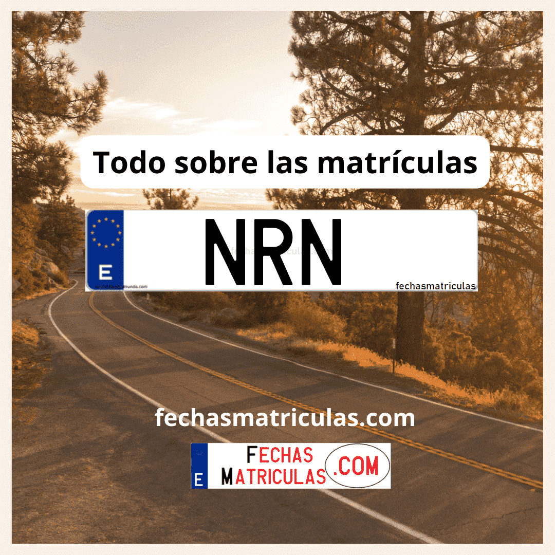 Matrícula de coche NRN